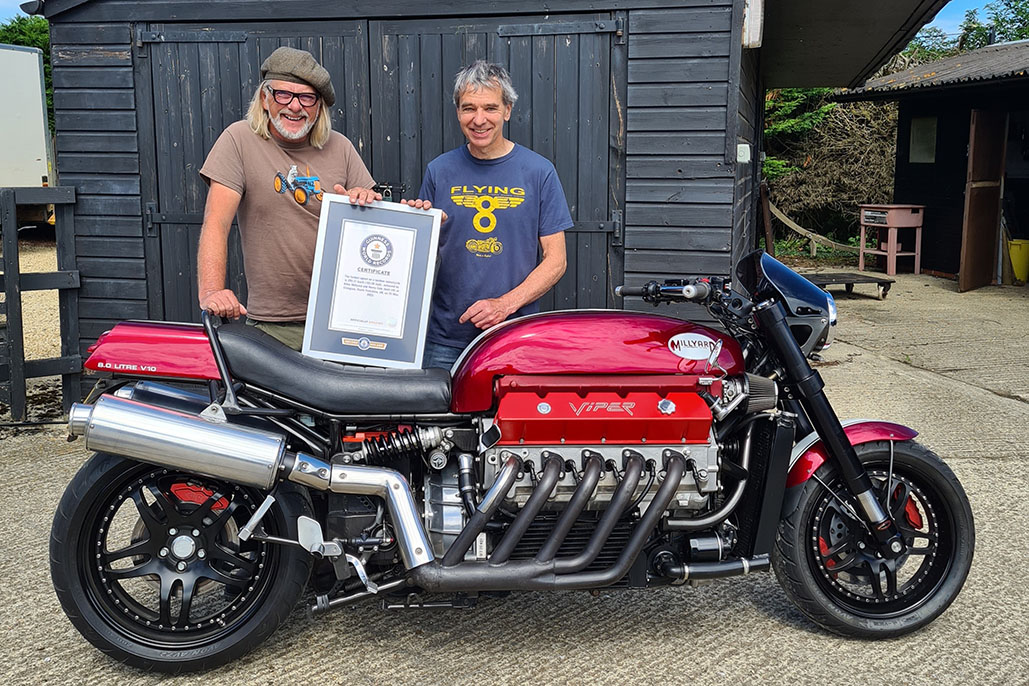 British duo set new record 2-up on a motorcycle