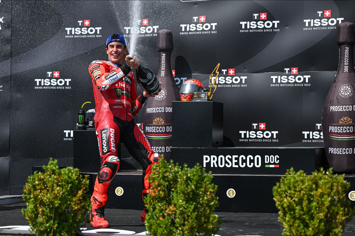 MotoGP: Marc Marquez fends off Bezzecchi to make Ducati history