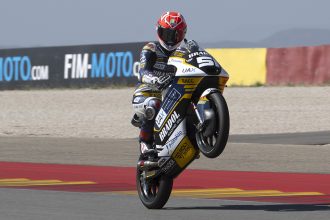 Uriarte delivers hat-trick of poles as JuniorGP qualifying hits Aragon