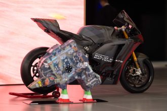Ducati’s electric research continues with the V21L prototype and solid-state batteries