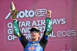 Moto2: Moreira clinches crucial victory as title race heads to Valencia