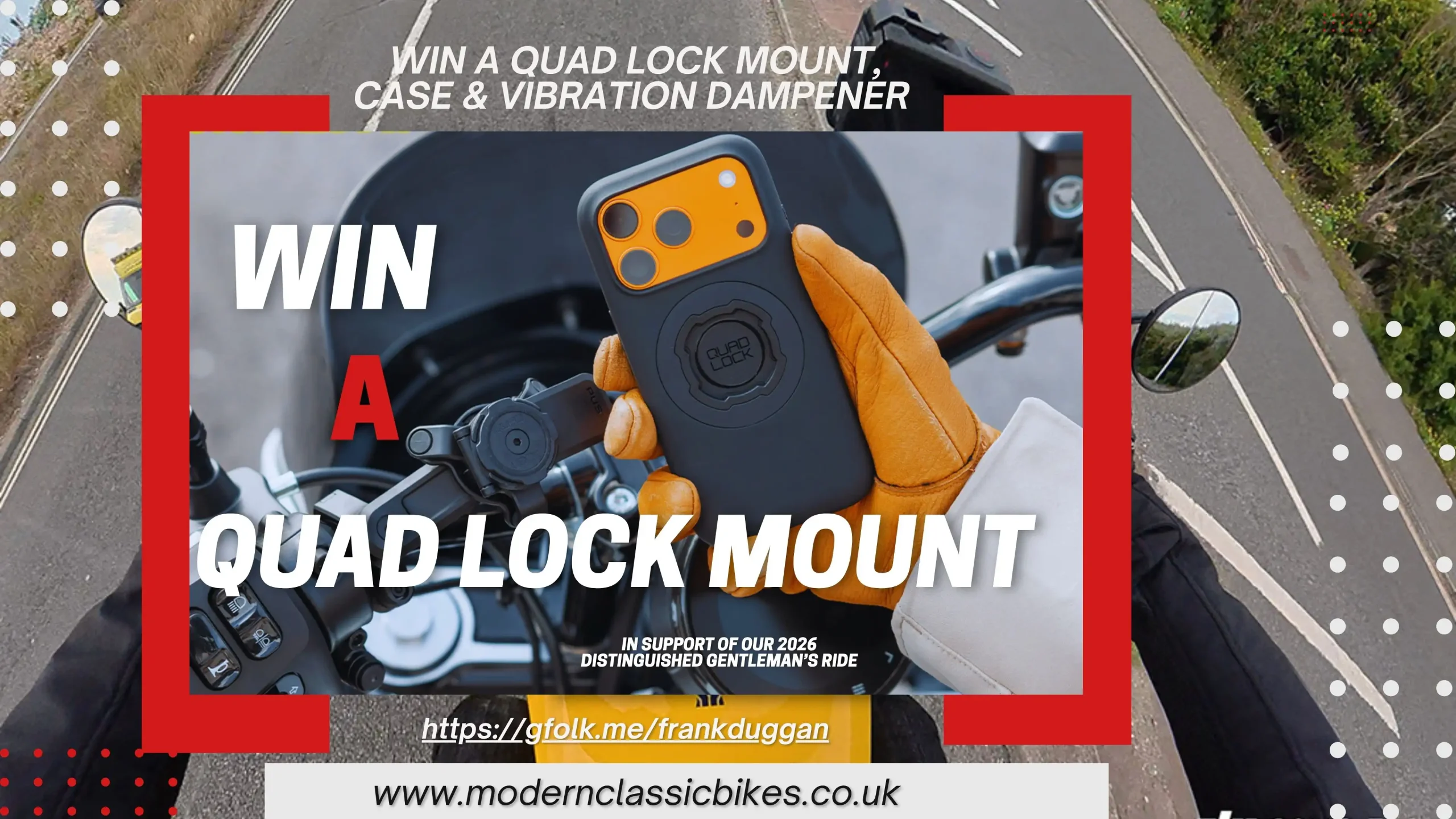 Win A Quad Lock Mount, Case &Amp; Vibration Dampener
