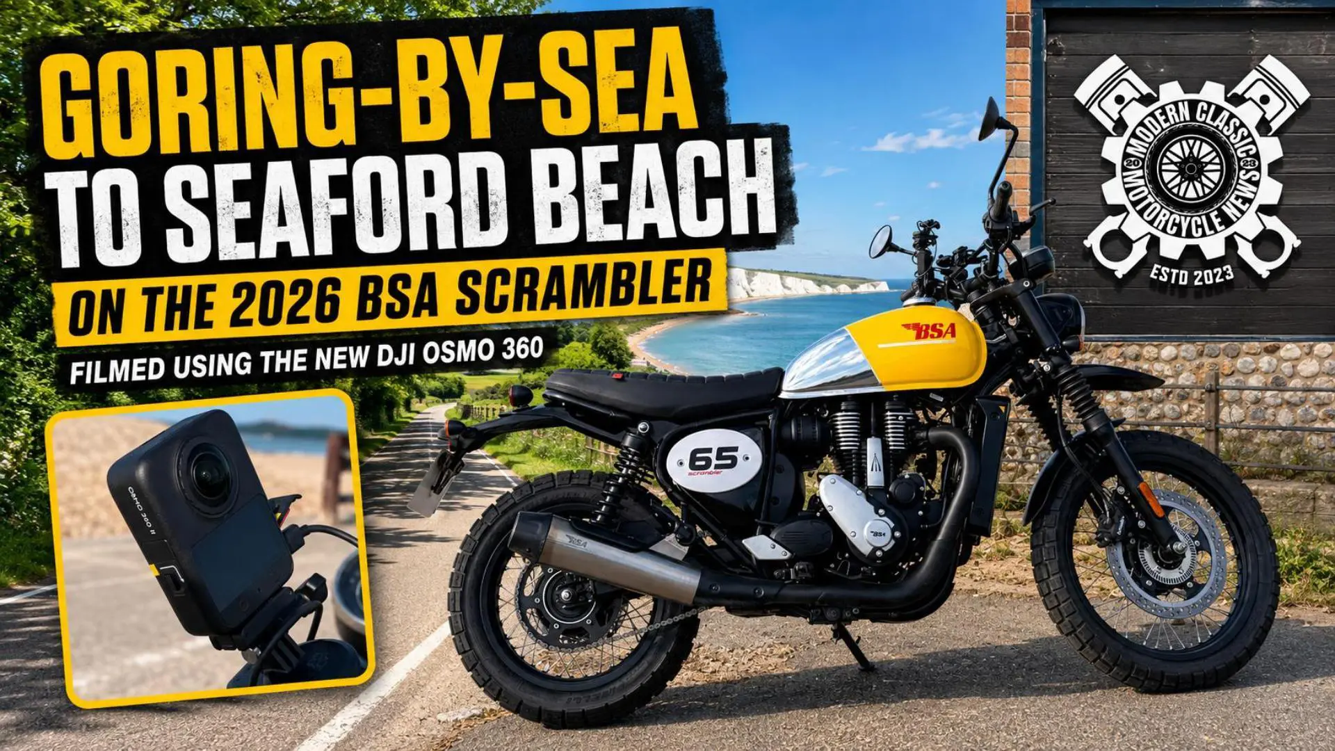 2026 Bsa Scrambler 650 Coastal Ride | Dji Osmo 360 Ii Test