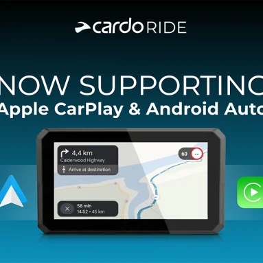 Cardo Expands Its Connected Riding Ecosystem with Apple CarPlay & Android Auto