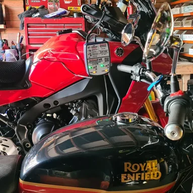 Double Bike Battery charging with Dual OptiMate