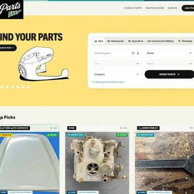 New UK Platform ‘The Parts Shop’ Launches a Dedicated Peer-to-Peer Home To Buy, Sell, And Request Parts