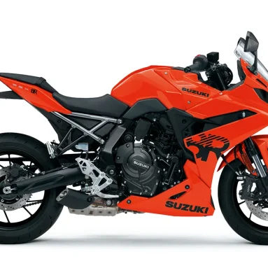 Standout with the orange Suzuki 8R