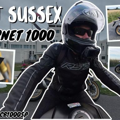 Riding West Sussex on Honda CB1000SP Hornet using a DJI 360