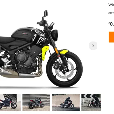 Win a Triumph Trident 660 + £10,000 with BOTB Competitions